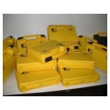 14 Yellow Hard Plastic Carry Cases New