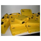 14 Yellow Hard Plastic Carry Cases New