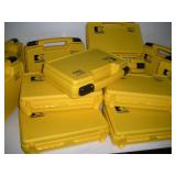 14 Yellow Hard Plastic Carry Cases New