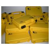 14 Yellow Hard Plastic Carry Cases New