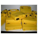 14 Yellow Hard Plastic Carry Cases New