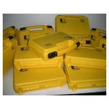14 Yellow Hard Plastic Carry Cases New