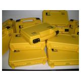 14 Yellow Hard Plastic Carry Cases New