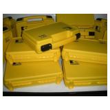 14 Yellow Hard Plastic Carry Cases New
