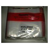 4,000 8 x 10 Inch Plastic Clear w/ Zip Bags 2 ml