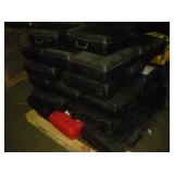 24 Black Plastic Cases 13 x 19 x6 Inch