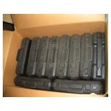 36 New Black Hard Plastic cases