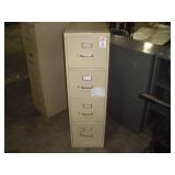 4 Drawer Metal Letter Size HON File Cabinet