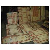 10  Asst Wood Die Cutters - Industrial Wall Art