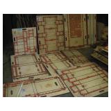 10  Asst Wood Die Cutters - Industrial Wall Art