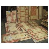 10  Asst Wood Die Cutters - Industrial Wall Art