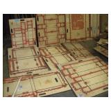 10  Asst Wood Die Cutters - Industrial Wall Art