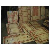 10  Asst Wood Die Cutters - Industrial Wall Art