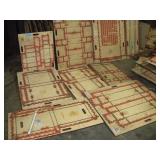 10  Asst Wood Die Cutters - Industrial Wall Art