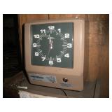Time Clock & Card rack  NO KEY