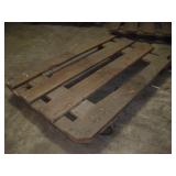 Wooden warehouse Carts 54 x 84 x 10 inch