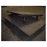 2 Wood & Steel Dock carts 48 x 96 x 10 inch