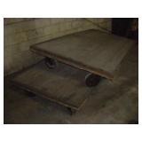 2 Wood & Steel dock Carts 48 x 96 x 10 inch