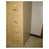 Hon 4 Drawer Metal Letter Size File Cabinet