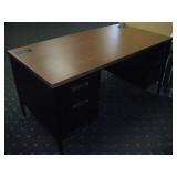 Black Metal Office Desk 60 x 30 x 28 inch