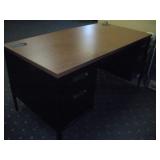 Black Metal Office Desk 60 x 30 x 28 inch