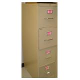 HON 4 Drawer Letter Size Metal File Cabinet