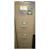 HON 4 Drawer Letter Size Metal File Cabinet