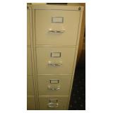 HON 4 Drawer Metal Letter Size File cabinet