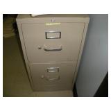 HON 2 Drawer Metal Letter Size File cabinet