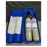 Pair of Solomat carbon dioxide tanks, 105L each