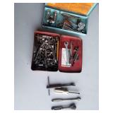 Collection of small hand tools and accessories