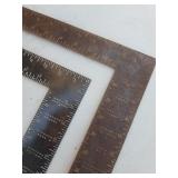 Pair of square corner rulers