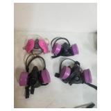 Set of four face masks with filters