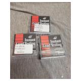 Three 16-packs of lead testing swabs