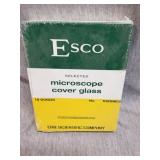 ESCO microscope cover glass, 10 ounces, sealed