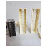 Three magazines for 2x2 microscope slides