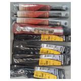 Set of eight masonry drill bits