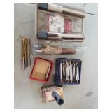 Assortment of drill bits and hole saw