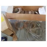 Box full of plastic tubing, new
