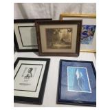 Set of five picture frames