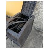 Suncast water hose house with wheel