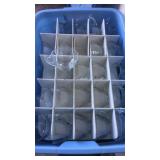 Box lot of approximately 70 clear glass