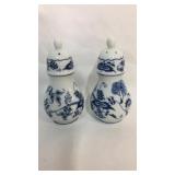 Blue Danube Salt and Pepper Shakers