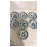 Lot of 7 Blue Danube bowls