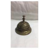Antique brass hotel bell