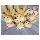 Collection of six Cherished Teddies bean bag dolls