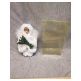 Christmas themed porcelain doll