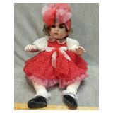 Strawberry baby collectible porcelain doll