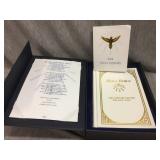 In memorial Holy Bilble in storage box