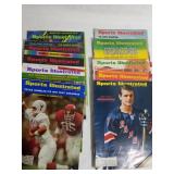 Ten vintage Sports Illustrated magazines